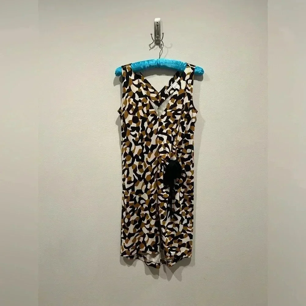 DIANE VON FURSTENBURG Silk Side Tie Dress / Size 4 / - Picture 2 of 8